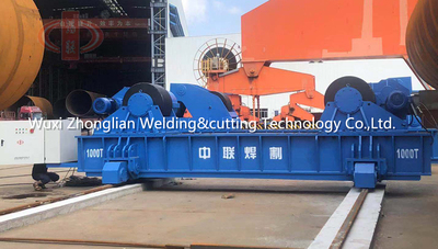 1000T液压组对滚轮架