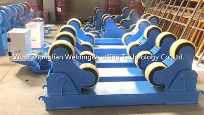 10T白色聚氨酯轮自调式滚轮架