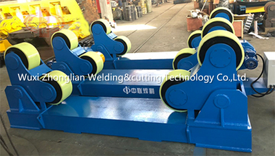 100T白色聚氨酯轮自调式滚轮架