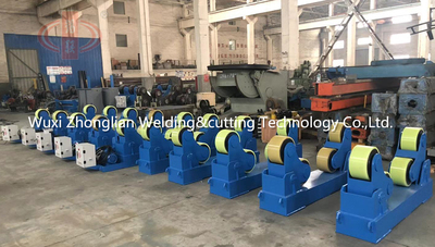 大批量30t白色聚氨酯自调试滚轮架