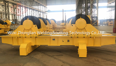 500t带行走可调式滚轮架