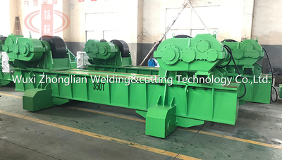 350T电动行走可调式滚轮架